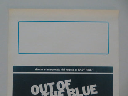 OUT OF THE BLUE ITALIAN LOCANDINA POSTER DENNIS HOPPER LINDA MANZ 1982 Movie posters