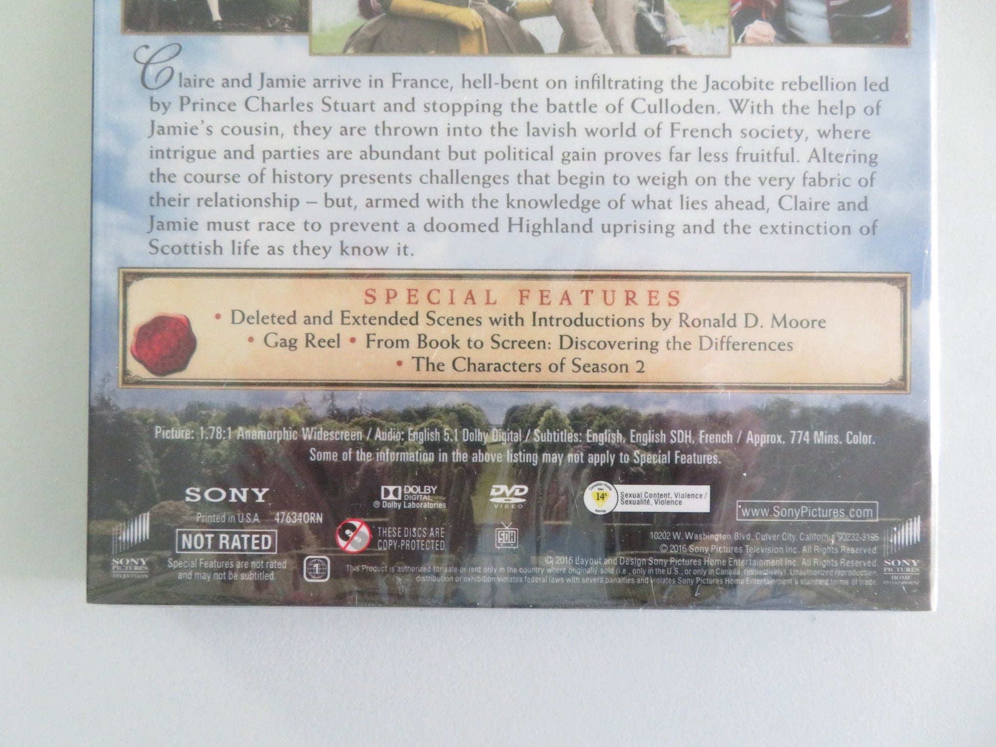 Outlander - Season Two (DVD) Catriona Balfe Sam Heughan 2016 Region 1 Movie posters