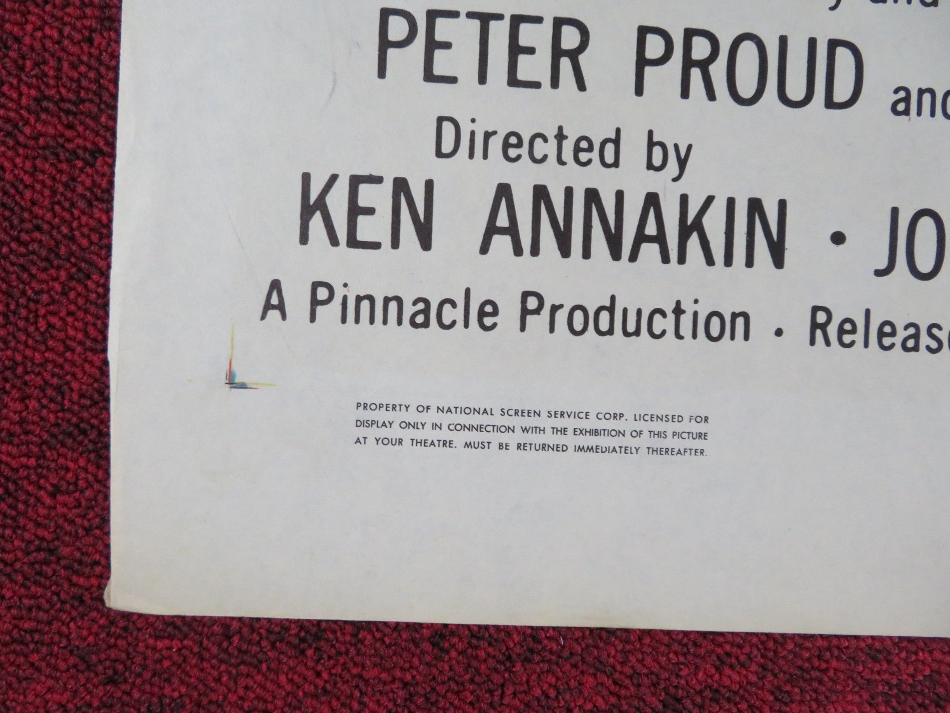 OUTPOST IN MALAYA FOLDED US ONE SHEET POSTER CLAUDETTE COLBERT JACK HAWKINS 1952 Rendezvous Cinema Movie posters