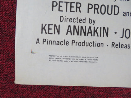 OUTPOST IN MALAYA FOLDED US ONE SHEET POSTER CLAUDETTE COLBERT JACK HAWKINS 1952 Rendezvous Cinema Movie posters