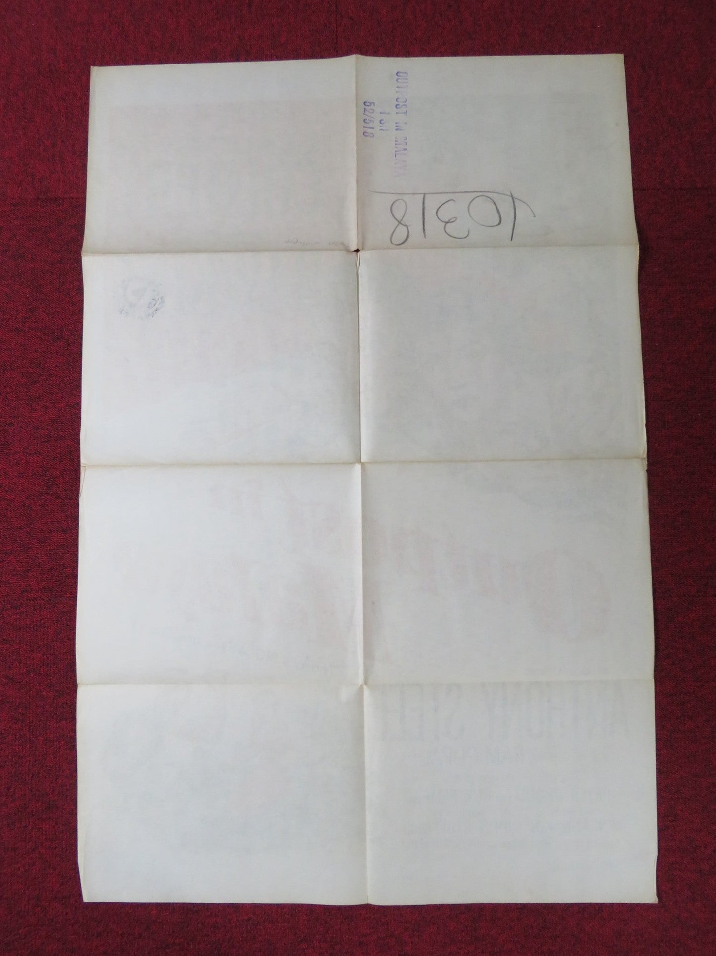 OUTPOST IN MALAYA FOLDED US ONE SHEET POSTER CLAUDETTE COLBERT JACK HAWKINS 1952 Rendezvous Cinema Movie posters