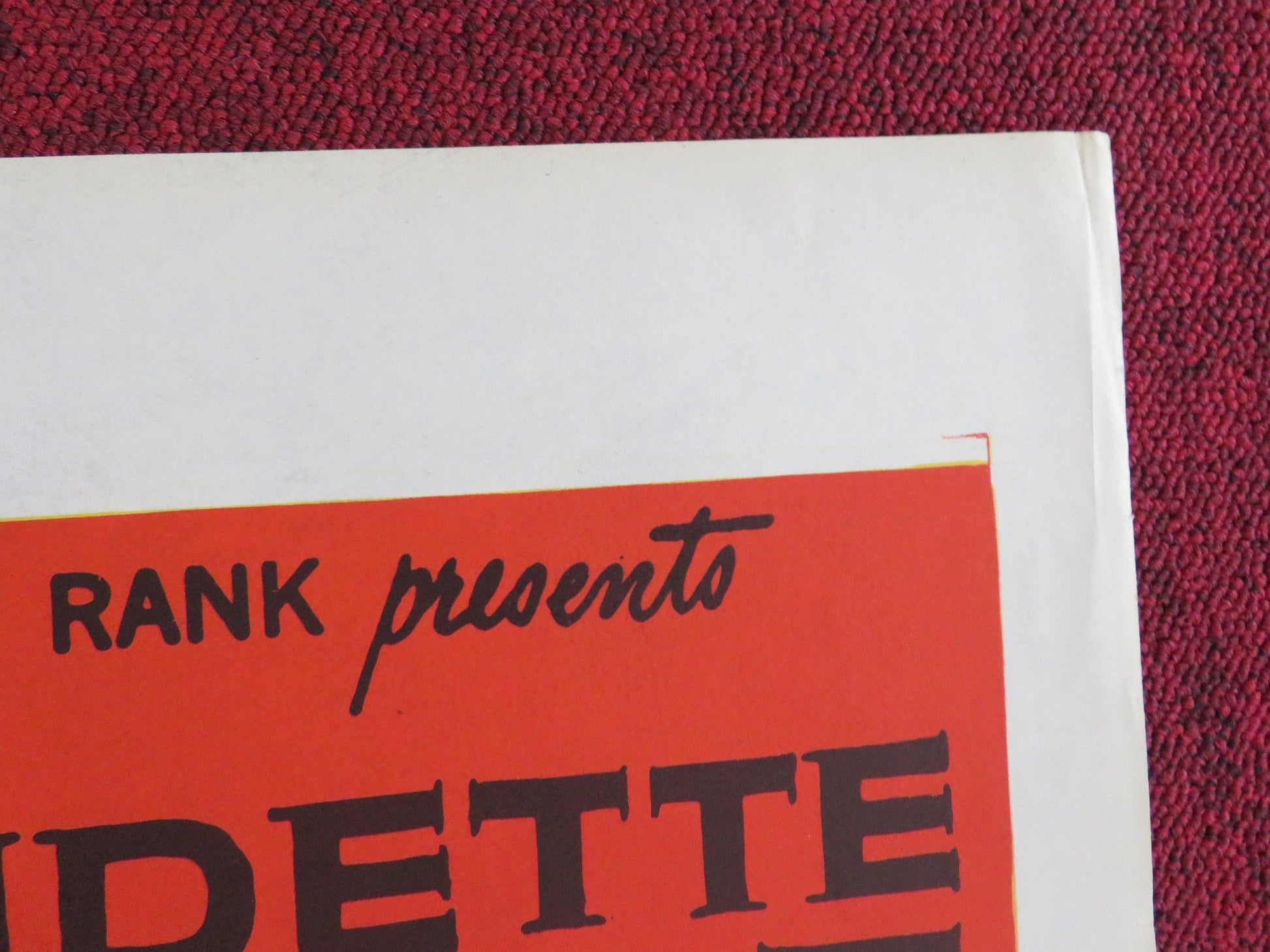 OUTPOST IN MALAYA FOLDED US ONE SHEET POSTER CLAUDETTE COLBERT JACK HAWKINS 1952 Rendezvous Cinema Movie posters