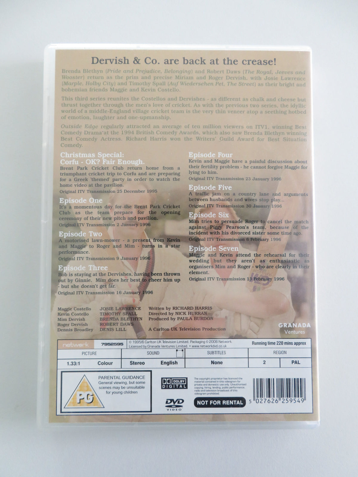 Outside Edge - The Complete Third Series (DVD) Brenda Blethyn 1995 Region 2 Movie posters