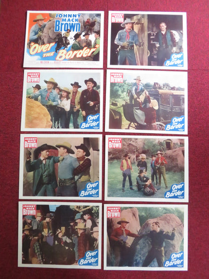 OVER THE BORDER US LOBBY CARD FULL SET JOHNNY MACK BROWN WENDY WALDRON 1950 Rendezvous Cinema Movie posters