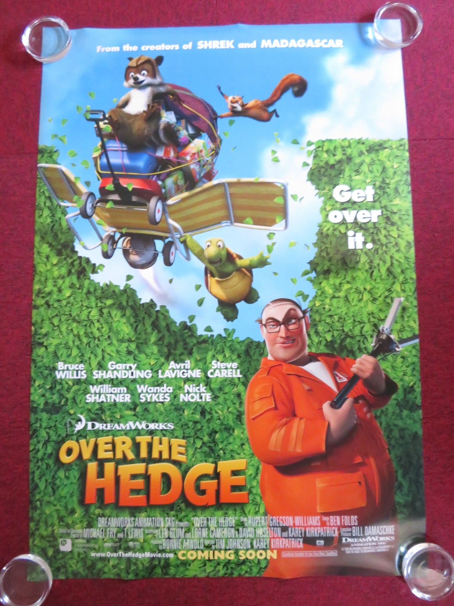 OVER THE HEDGE - C US ONE SHEET ROLLED POSTER BRUCE WILLIS STEVE CARELL 2006 Rendezvous Cinema Movie posters