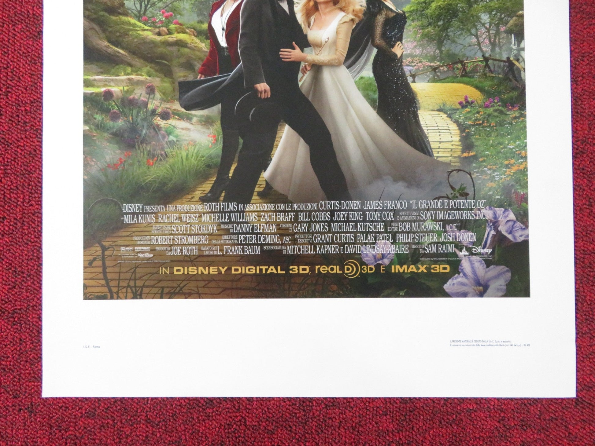 OZ THE GREAT AND POWERFUL ITALIAN LOCANDINA POSTER DISNEY JAMES FRANCO 2013 Rendezvous Cinema Movie posters