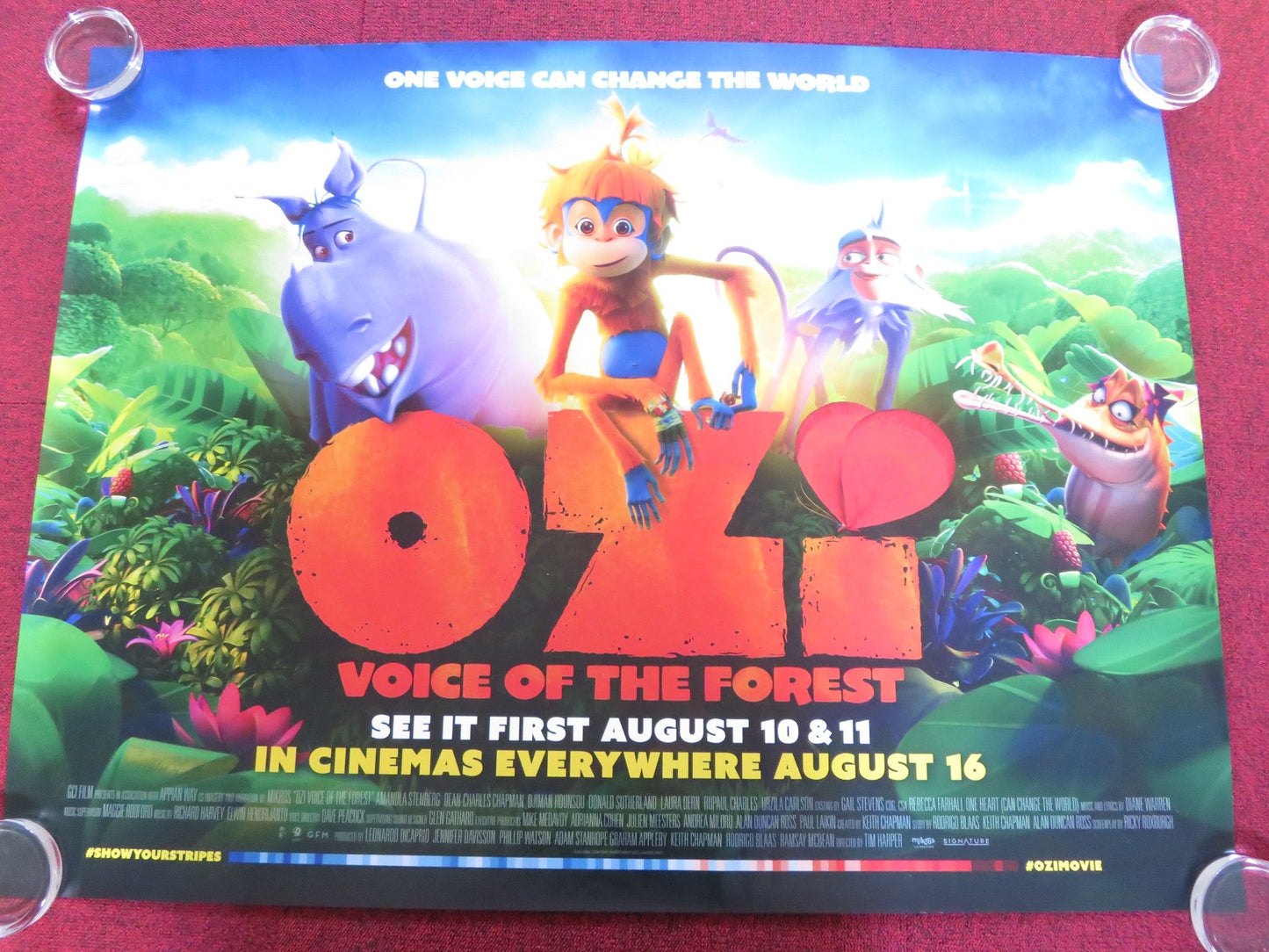 OZI: VOICE OF THE FOREST UK QUAD ROLLED POSTER AMANDLA STENBERG 2023 Rendezvous Cinema Movie posters