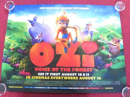 OZI: VOICE OF THE FOREST UK QUAD ROLLED POSTER AMANDLA STENBERG 2023 Rendezvous Cinema Movie posters