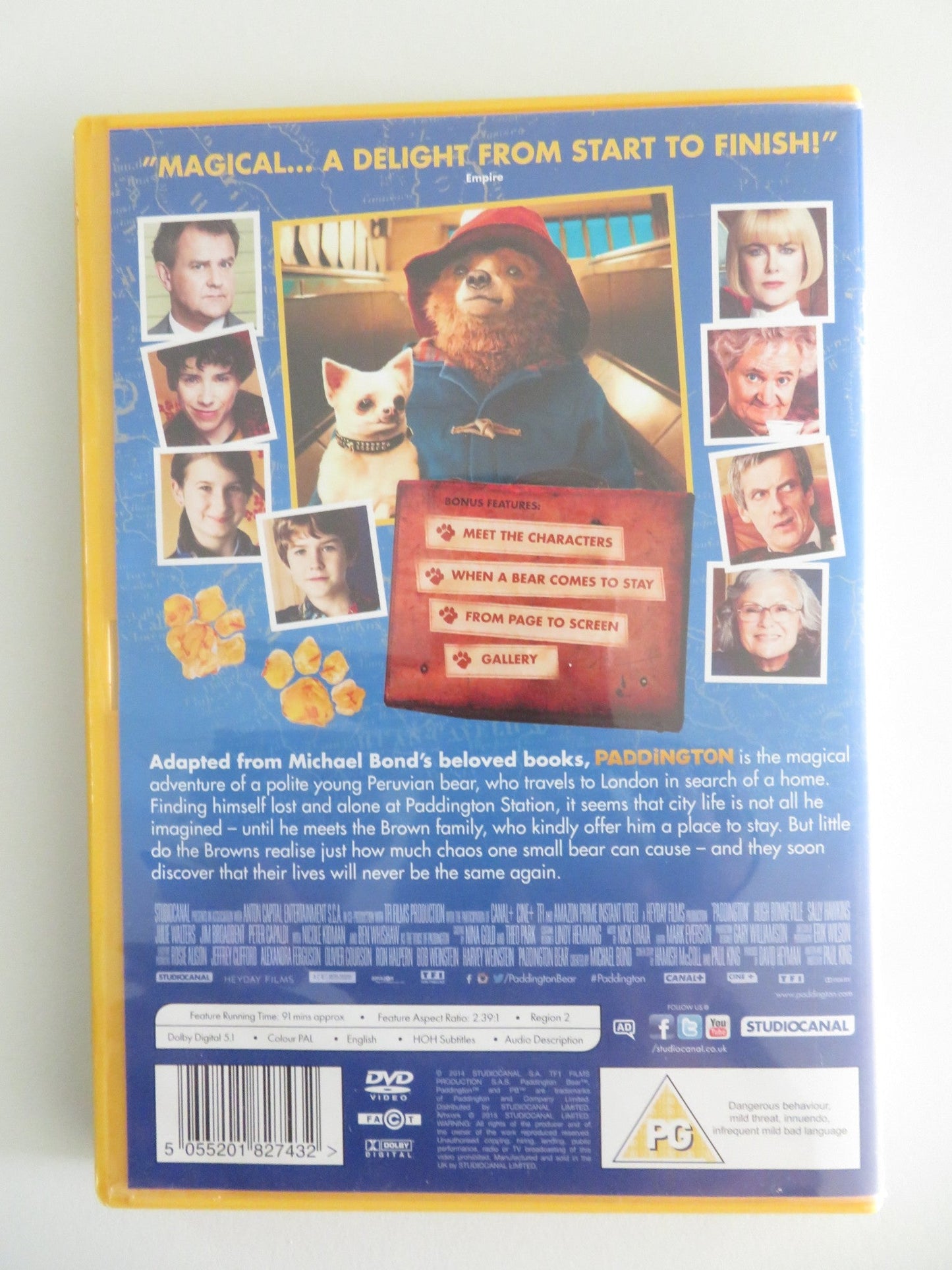 PADDINGTON - B (DVD) BEN WHISHAW SALLY HAWKINS 2014 REGION 2 Movie posters