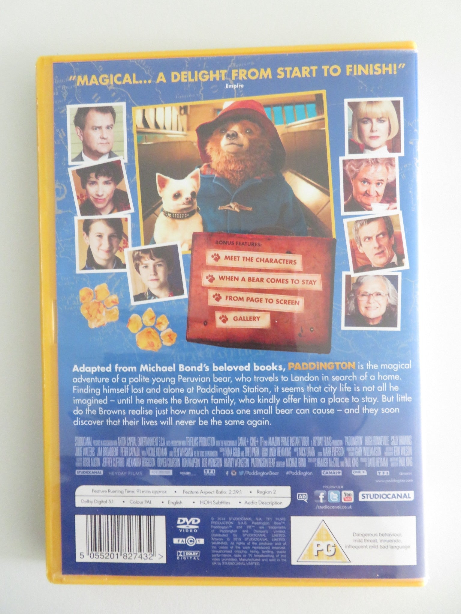 PADDINGTON - B (DVD) BEN WHISHAW SALLY HAWKINS 2014 REGION 2 Movie posters