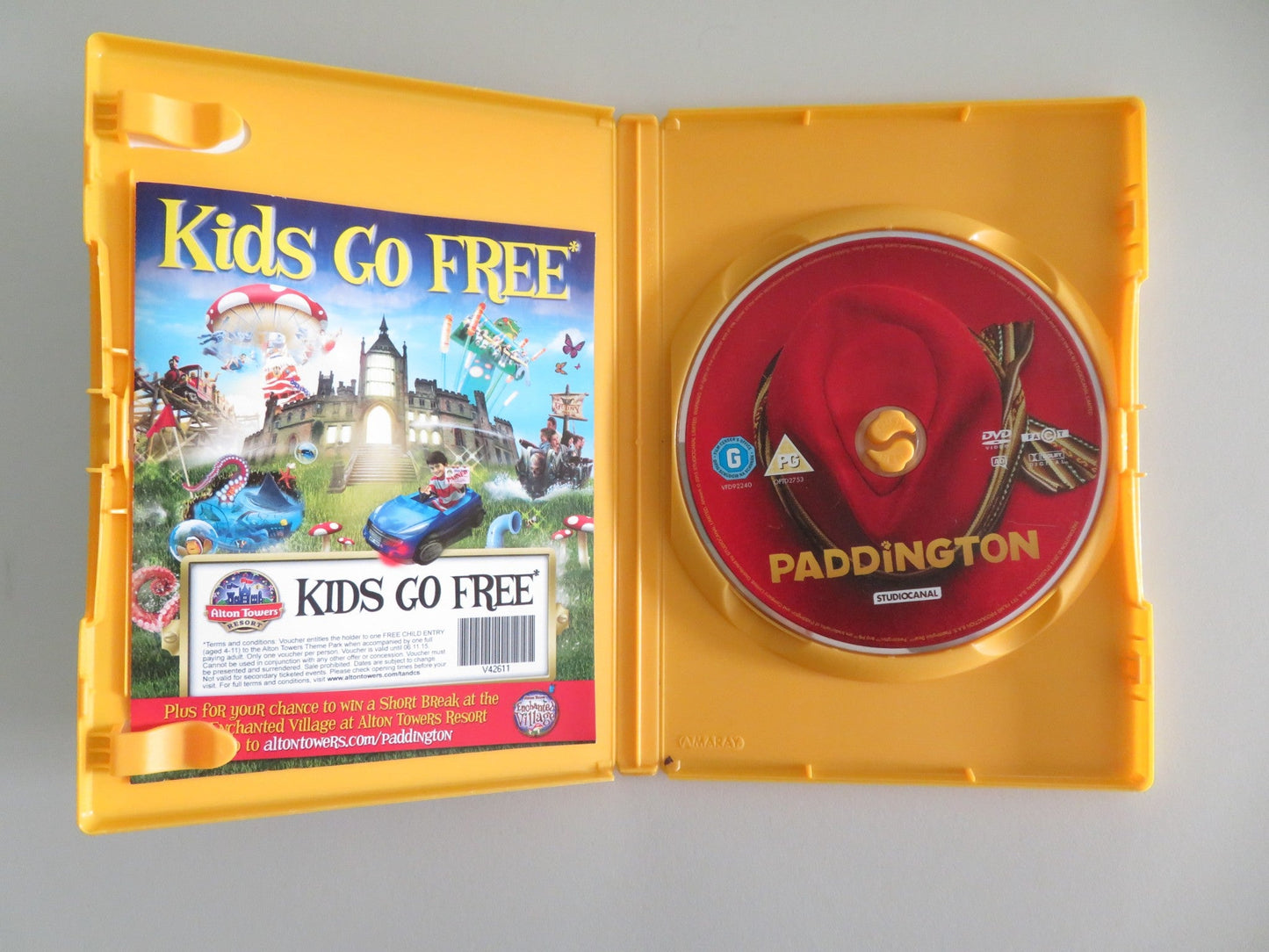 PADDINGTON - B (DVD) BEN WHISHAW SALLY HAWKINS 2014 REGION 2 Movie posters