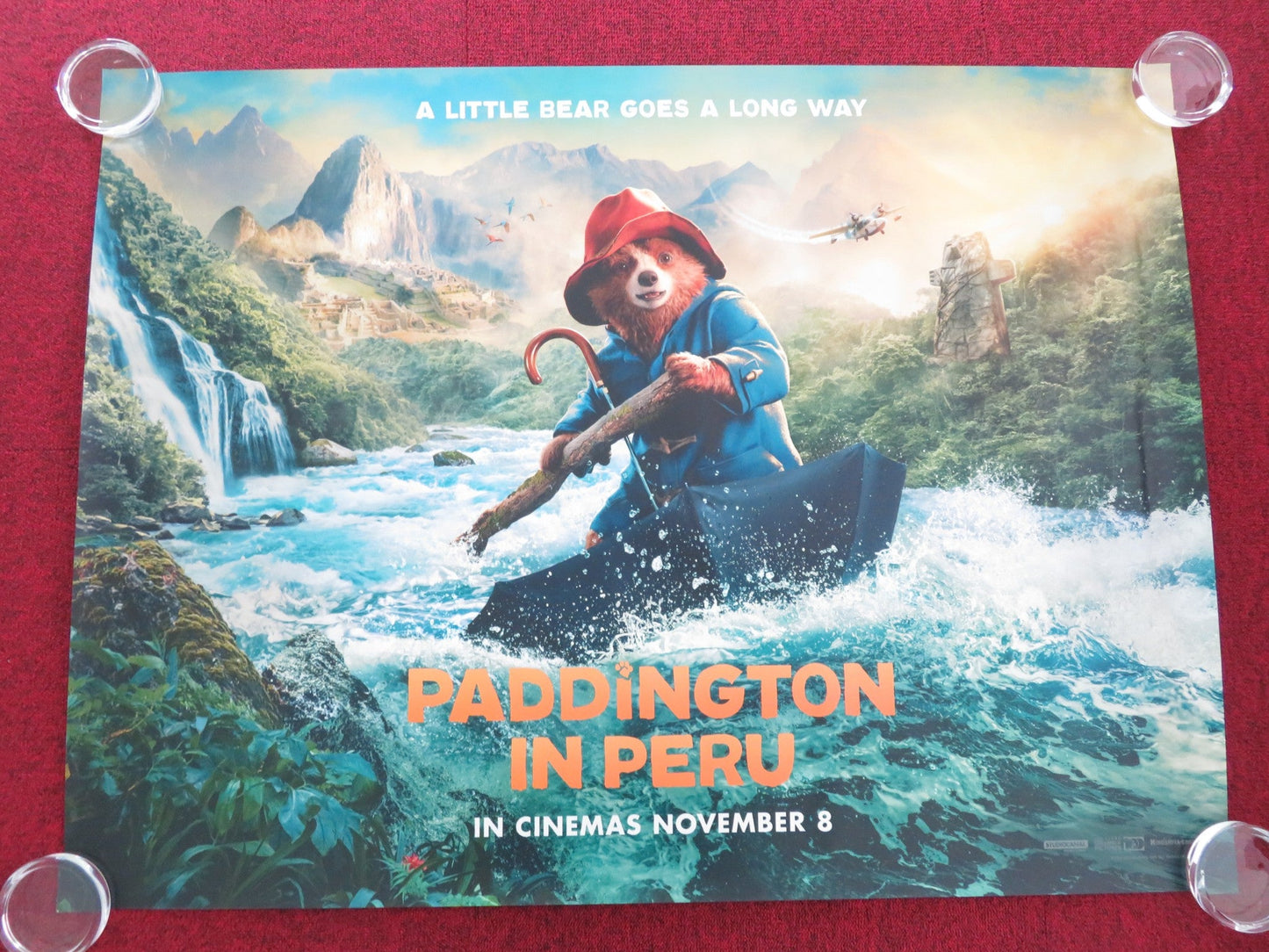 PADDINGTON IN PERU - B UK QUAD ROLLED POSTER BEN WHISHAW HUGH BONNEVILLE 2024 Movie posters