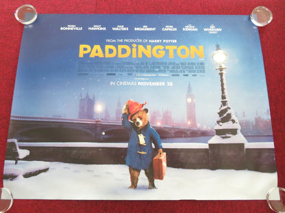 PADDINGTON UK QUAD ROLLED POSTER BEN WHISHAW HUGH BONNEVILLE 2014 Movie posters