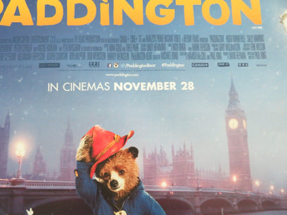 PADDINGTON UK QUAD ROLLED POSTER BEN WHISHAW HUGH BONNEVILLE 2014 Movie posters