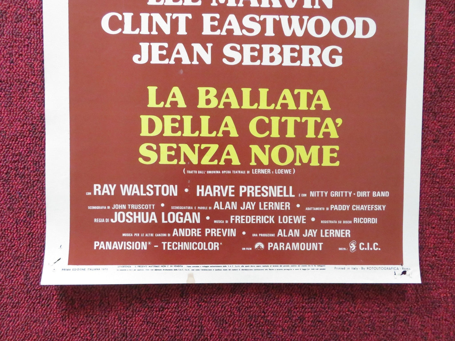 PAINT YOUR WAGON ITALIAN LOCANDINA POSTER CLINT EASTWOOD LEE MARVIN 1970 Rendezvous Cinema Movie posters