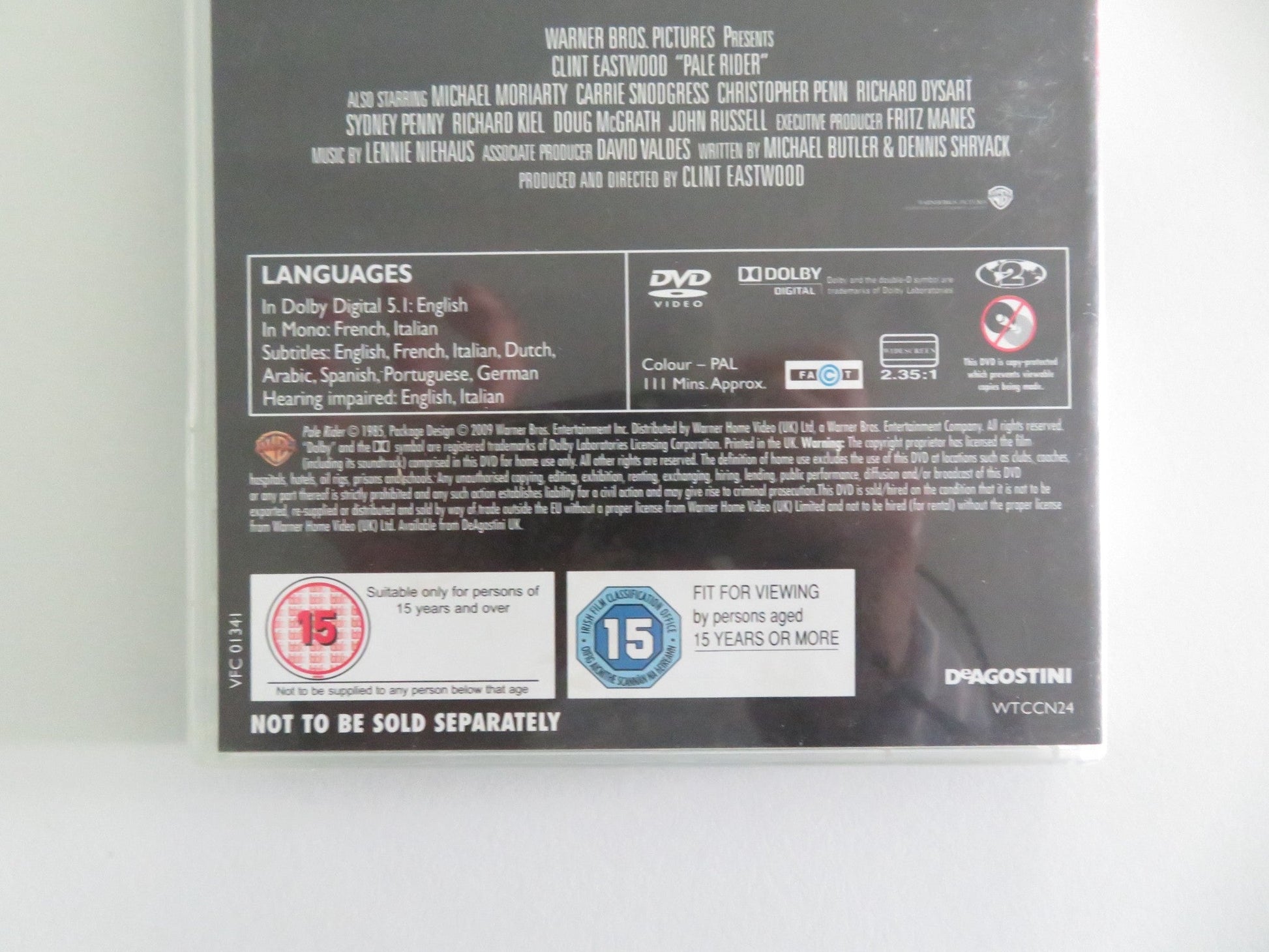 PALE RIDER - WESTERNS THE CLASSIC COLLECTION (DVD) CLINT EASTWOOD 1985 REGION 2 Movie posters