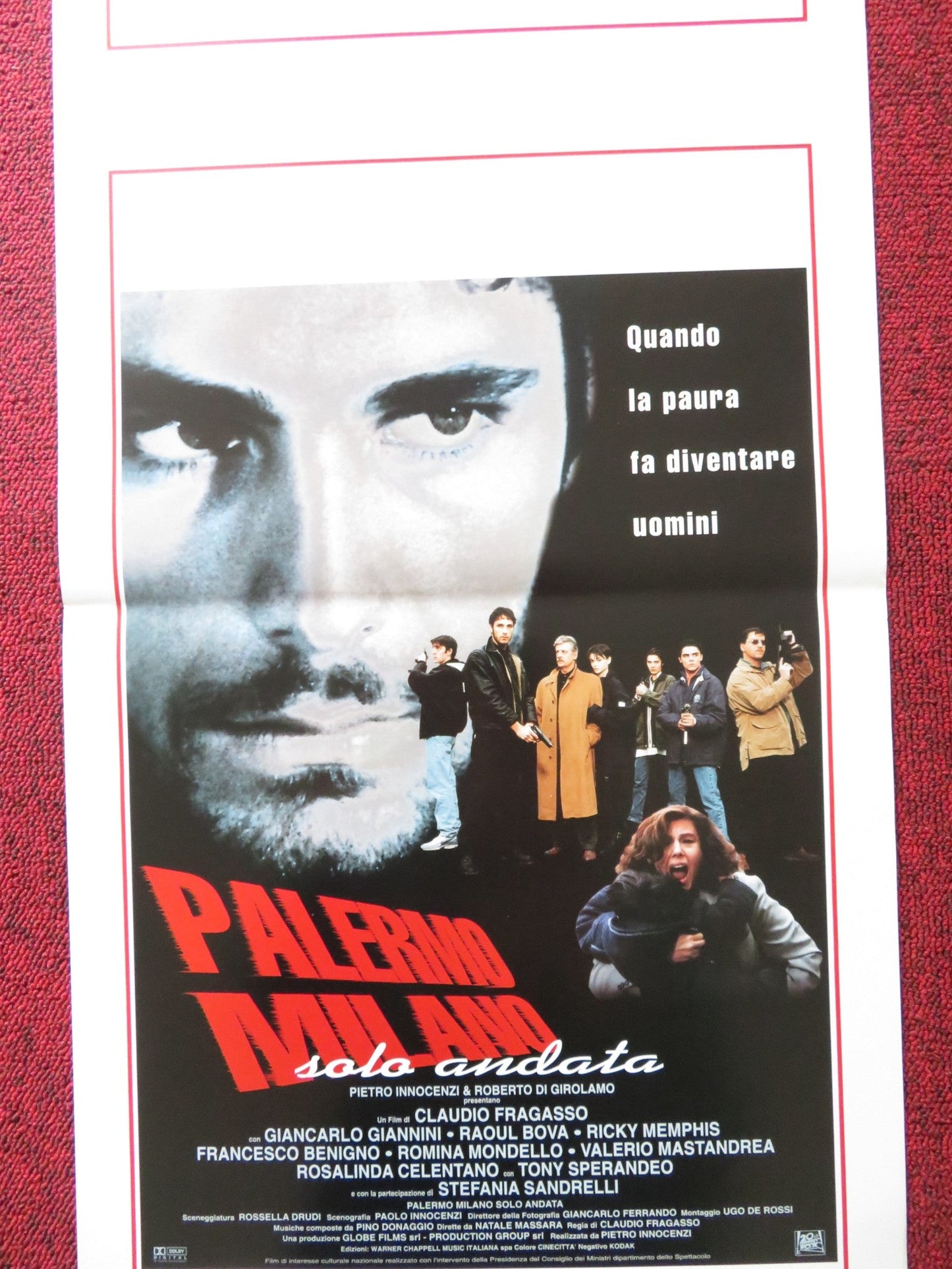 PALERMO MILANO ITALIAN LOCANDINA POSTER GIANCARLO GIANNINI RAOUL BOVA 1995 Rendezvous Cinema Movie posters