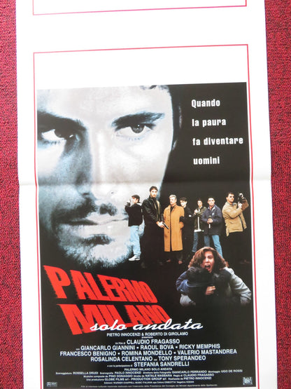 PALERMO MILANO ITALIAN LOCANDINA POSTER GIANCARLO GIANNINI RAOUL BOVA 1995 Rendezvous Cinema Movie posters