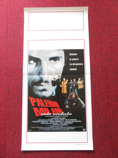 PALERMO MILANO ITALIAN LOCANDINA POSTER GIANCARLO GIANNINI RAOUL BOVA 1995 Rendezvous Cinema Movie posters