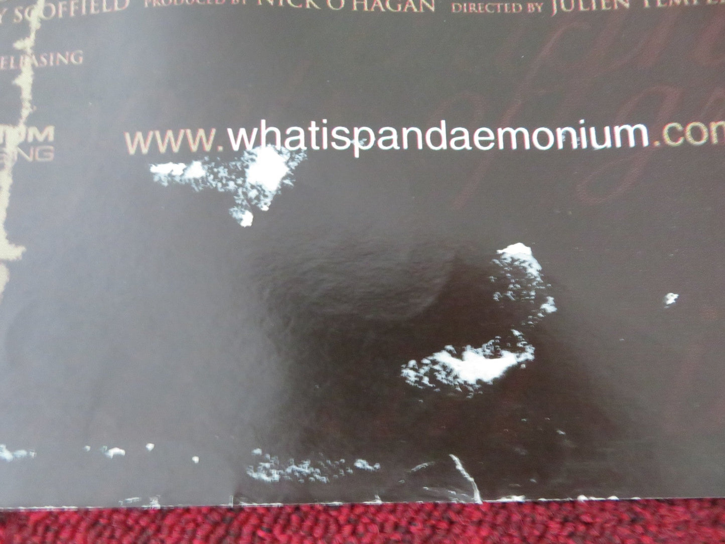 PANDAEMONIUM UK QUAD ROLLED POSTER LINUS ROACHE JOHN HANNAH SAMANTHA MORTON 2000 Movie posters