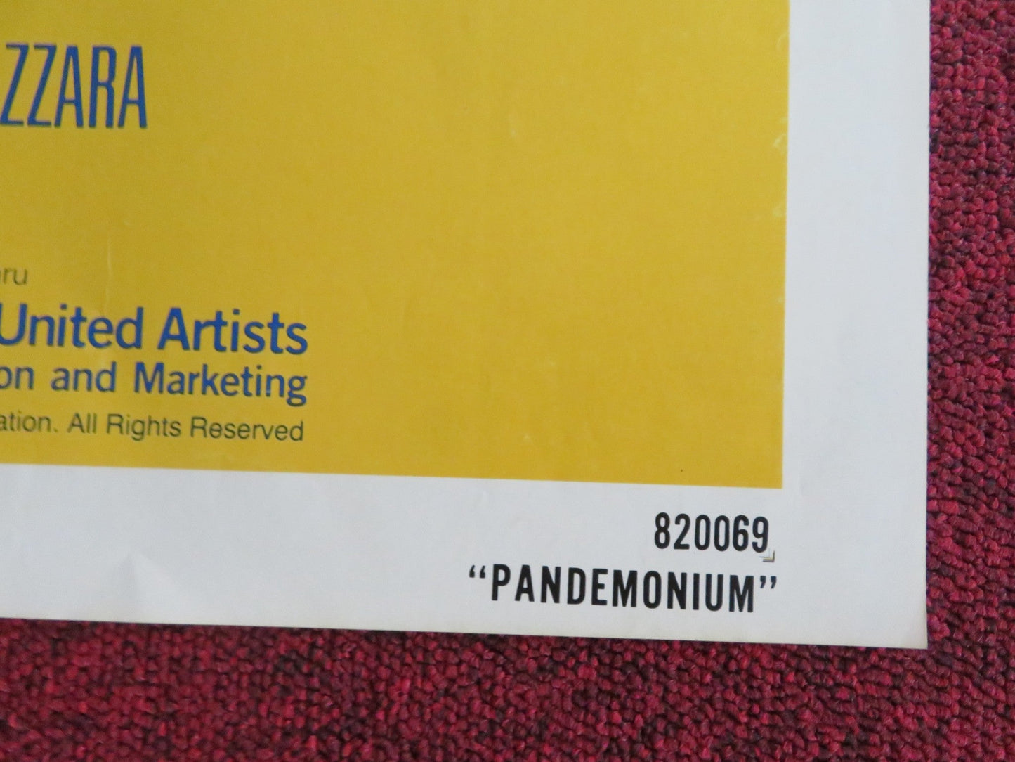 PANDEMONIUM - B FOLDED US ONE SHEET POSTER TAMMY ALVERSON PAMELA HARLOW 1982 Rendezvous Cinema Movie posters
