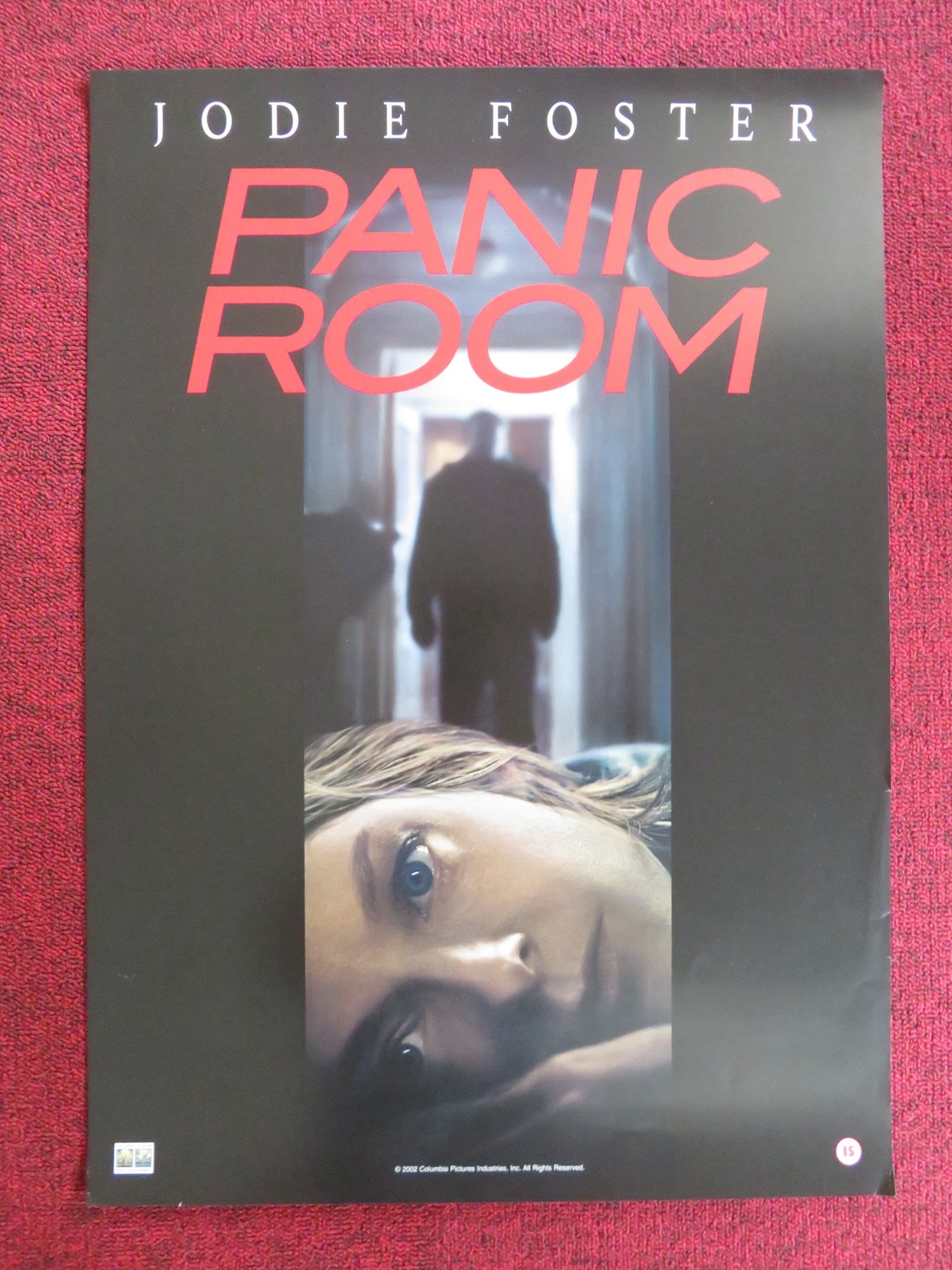 PANIC ROOM VHS VIDEO POSTER JODIE FOSTER KRISTEN STEWART 2002 Rendezvous Cinema Movie posters