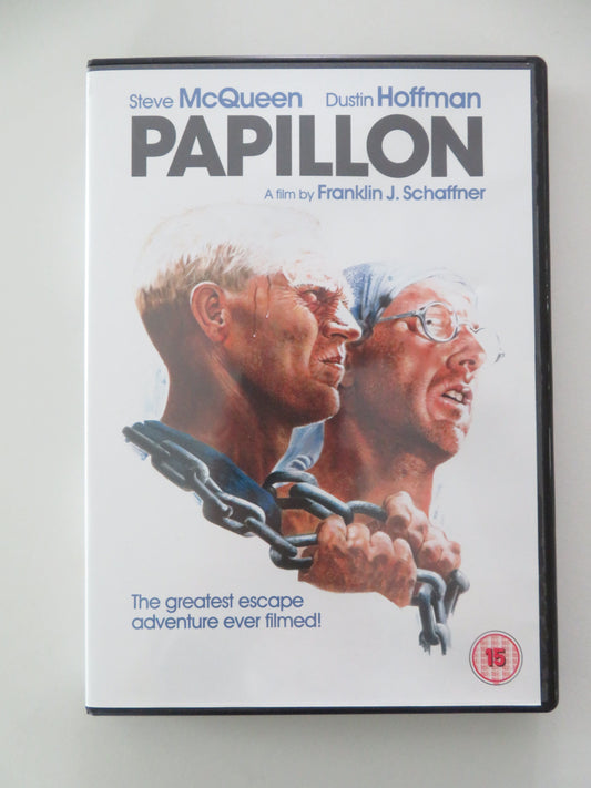 Papillon - B (DVD) Steve McQueen Dustin Hoffman 1973 Region 2 Movie posters