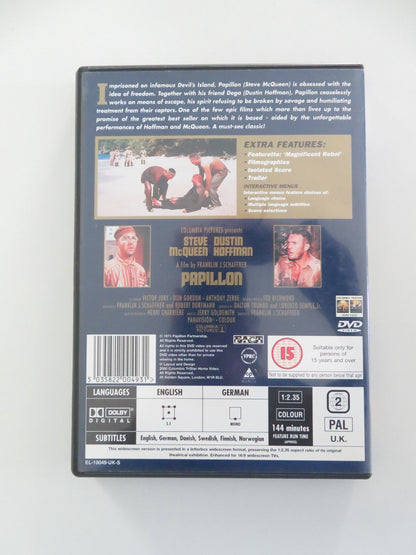 PAPILLON (DVD) STEVE MCQUEEN DUSTIN HOFFMAN 1973 REGION 2 Movie posters
