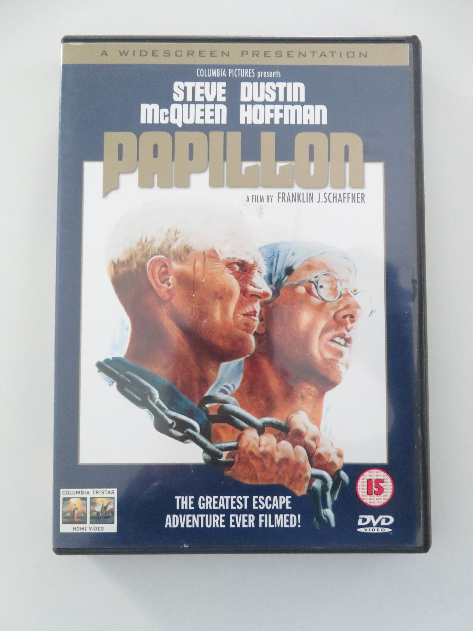 PAPILLON (DVD) STEVE MCQUEEN DUSTIN HOFFMAN 1973 REGION 2 Movie posters