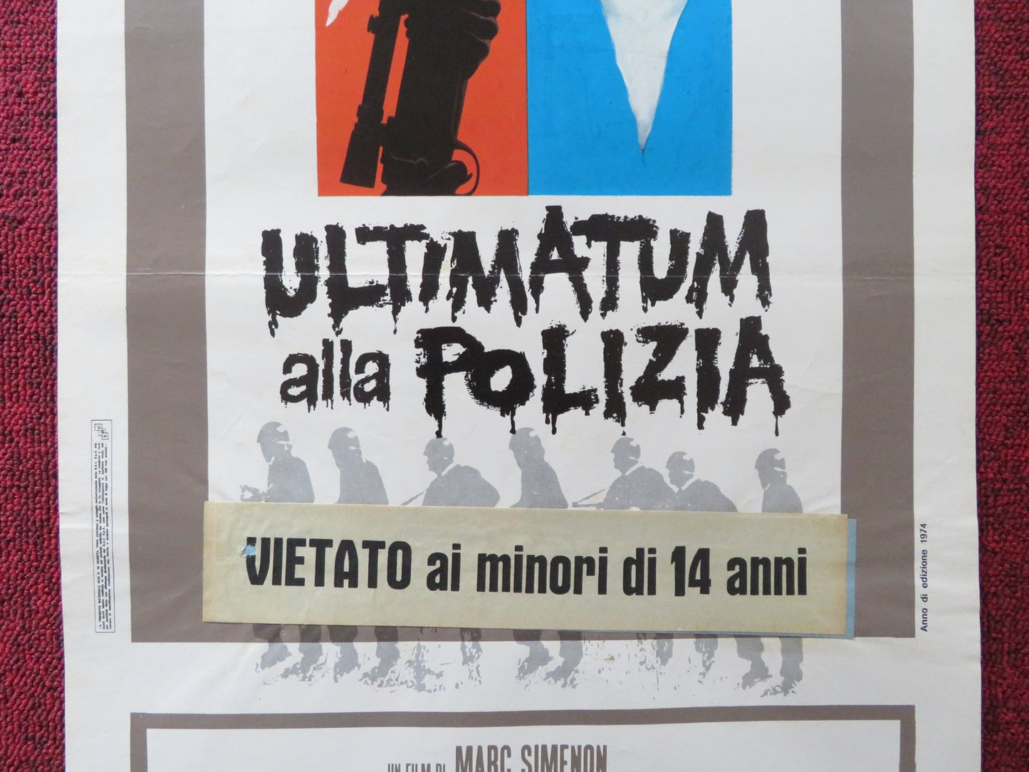 PAR LE SANG DES AUTRES ITALIAN LOCANDINA POSTER YVES BENEYTON F. BLANCHE 1974 Rendezvous Cinema Movie posters