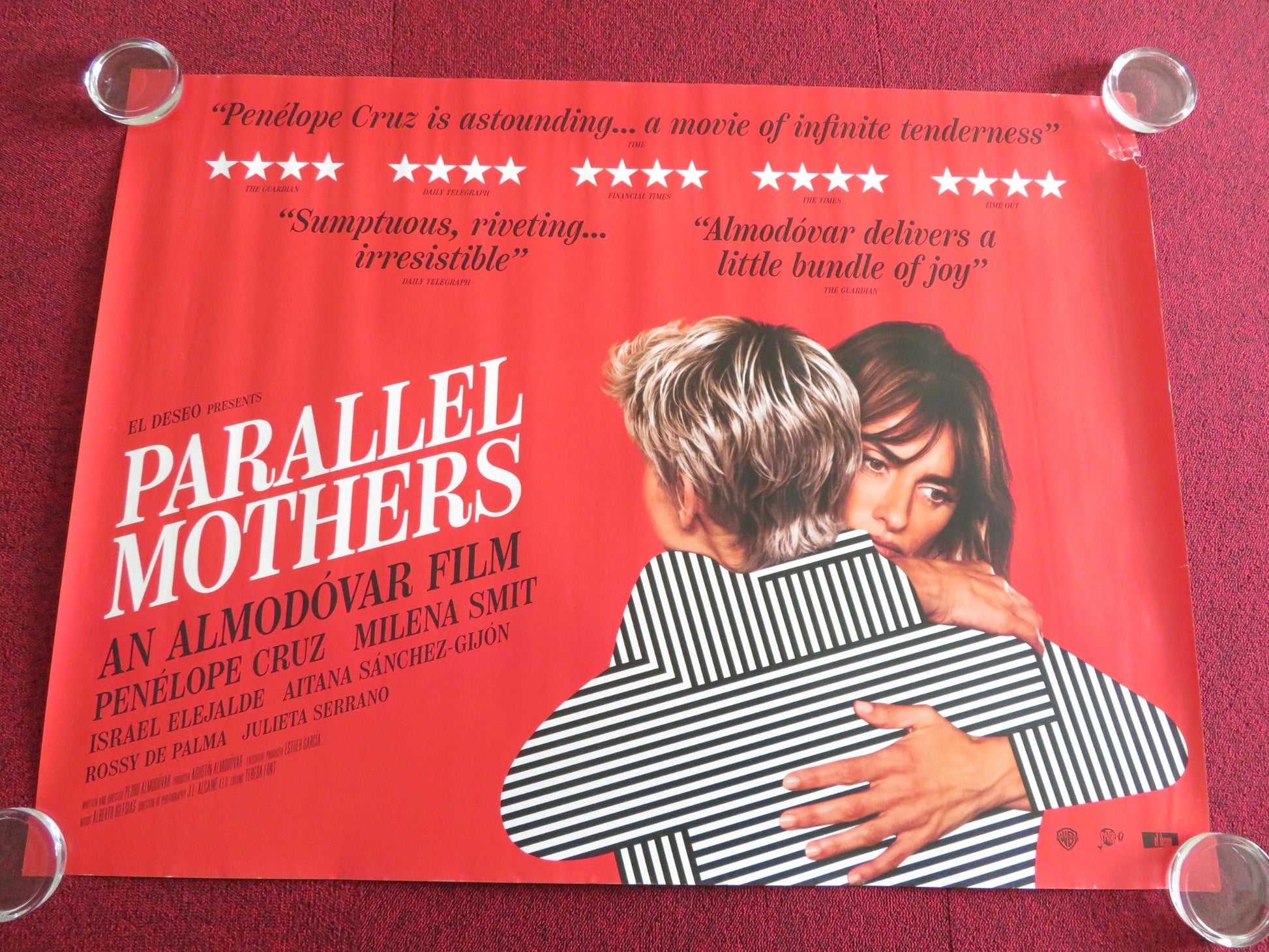 PARALLEL MOTHERS UK QUAD ROLLED POSTER PENELOPE CRUZ MILENA SMIT 2021 Rendezvous Cinema Movie posters