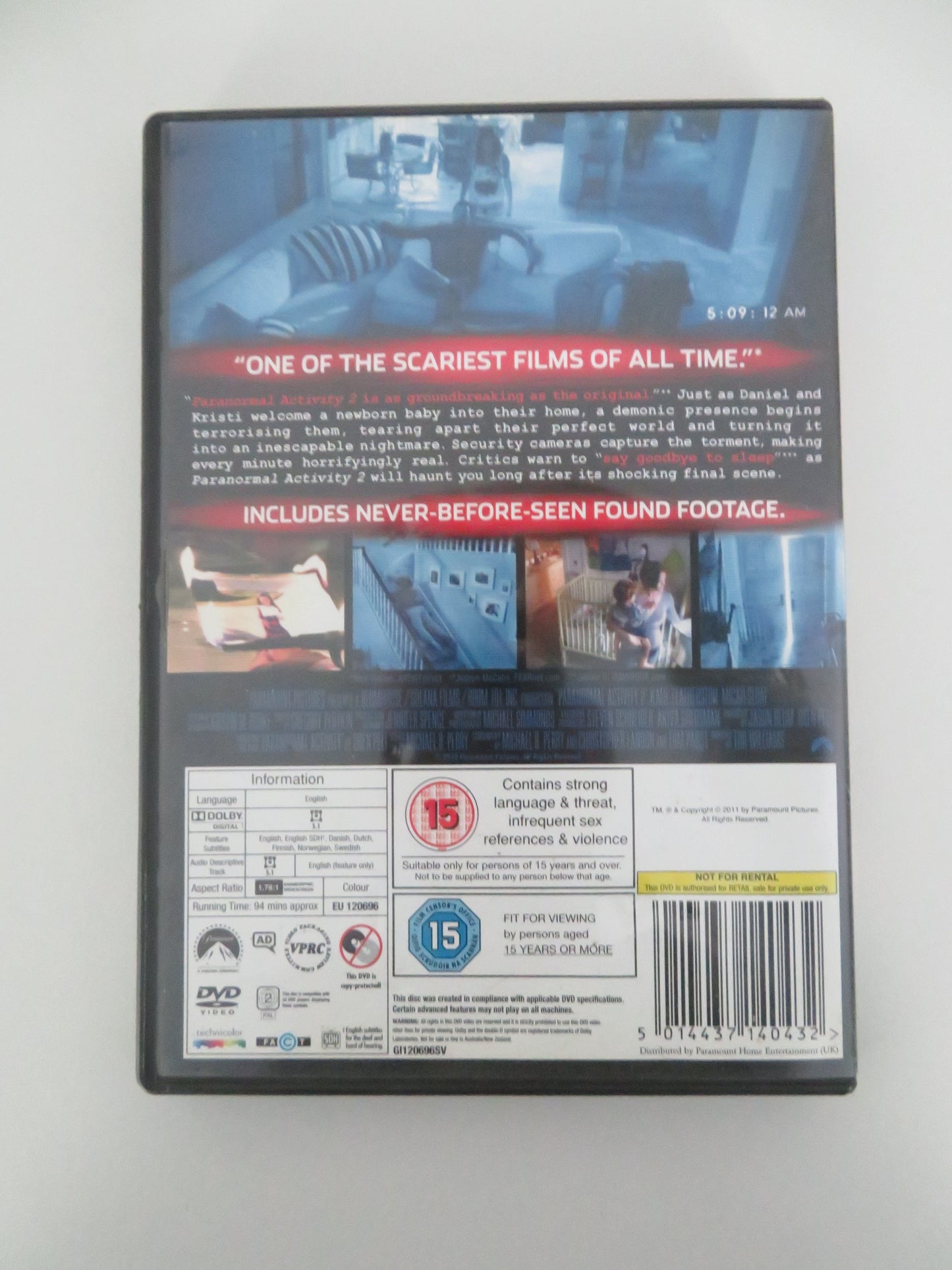Paranormal Activity 2 - Extended Cut (DVD) Katie Featherston 2010 Region 2 Movie posters
