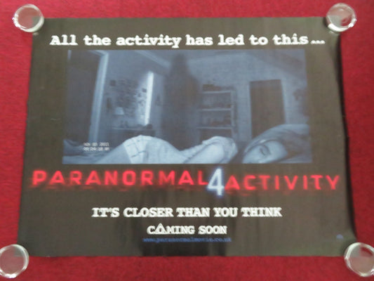 PARANORMAL ACTIVITY 4 UK QUAD ROLLED POSTER KATE FEATHERSTON MATT SHIVELY 2012 Movie posters