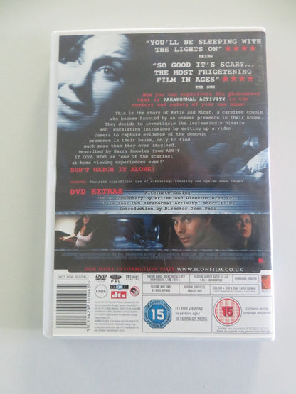 PARANORMAL ACTIVITY (DVD) KATIE FEATHERSTON MICAH SLOAT 2007 REGION 2 Movie posters