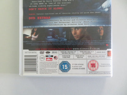 PARANORMAL ACTIVITY (DVD) KATIE FEATHERSTON MICAH SLOAT 2007 REGION 2 Movie posters
