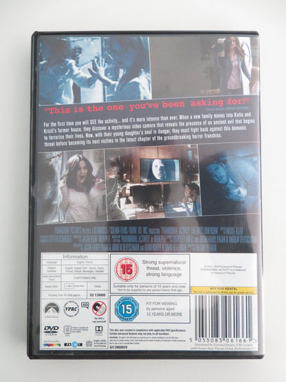 Paranormal Activity The Ghost Dimension (DVD) Chris J. Murray 2015 Region 2 Movie posters
