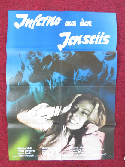 PARAPSYCHO - SPEKTRUM DER ANGST GERMAN A1 POSTER FOLDED MARISA MELL 1975 Rendezvous Cinema Movie posters