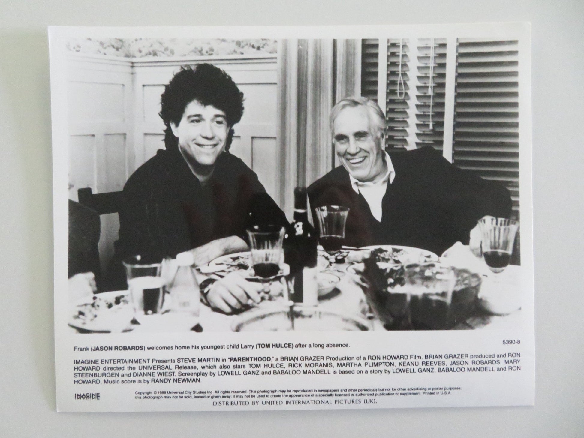 PARENTHOOD - A MOVIE STILL PHOTO LOT OF 2 STEVE MARTIN TOM HULCE 1989 Movie posters