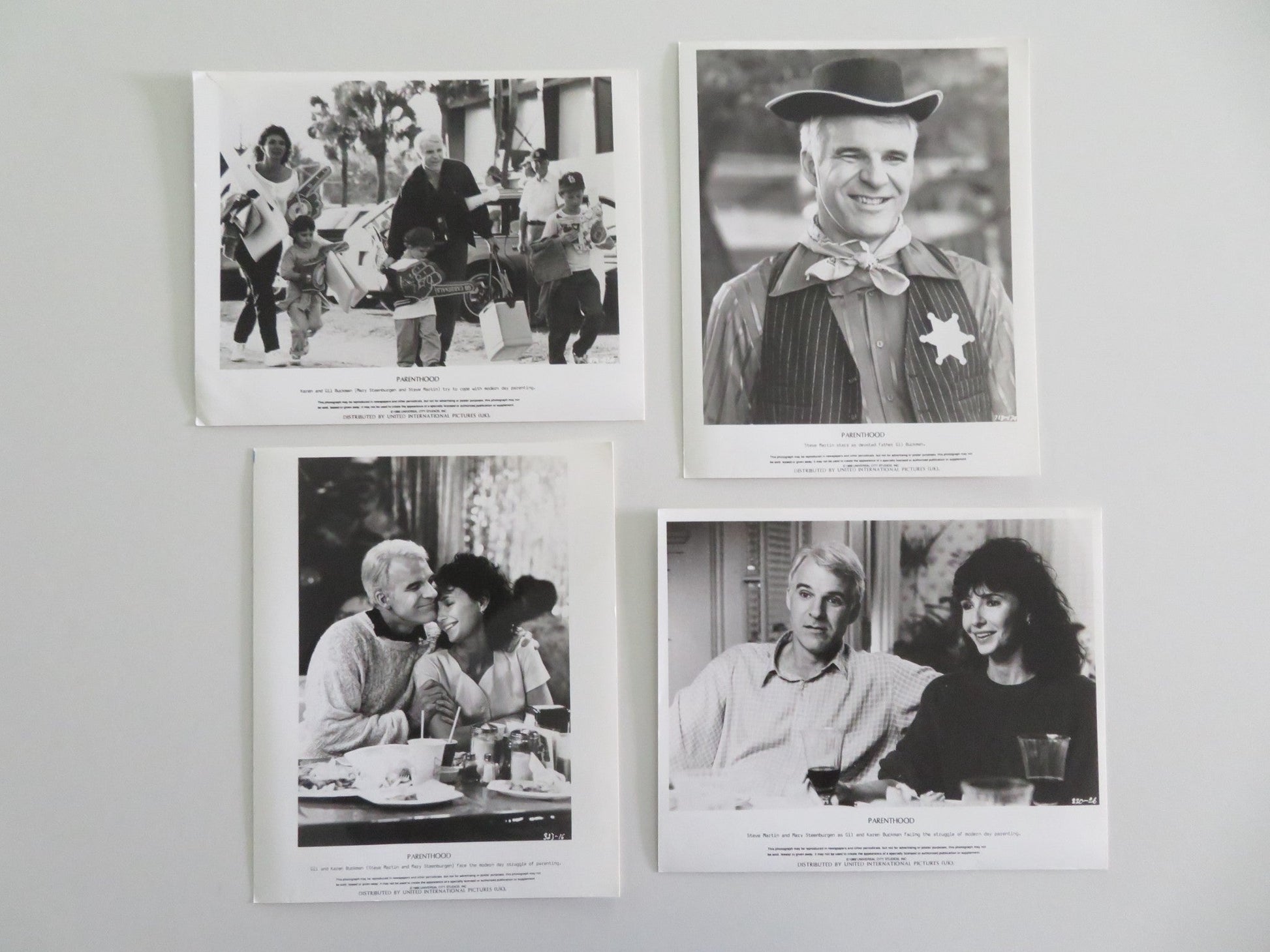 PARENTHOOD - B MOVIE STILL PHOTO LOT OF 4 STEVE MARTIN MARY STEENBURGEN 1989 Movie posters