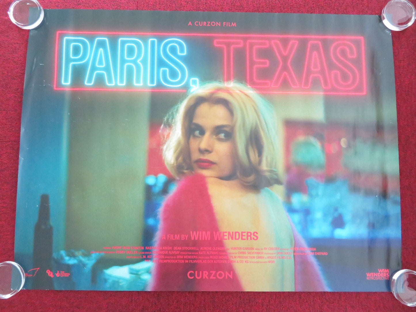 PARIS, TEXAS / THE VIRGIN SUICIDES UK QUAD ROLLED POSTER HARRY D. STANTON R2022 Movie posters