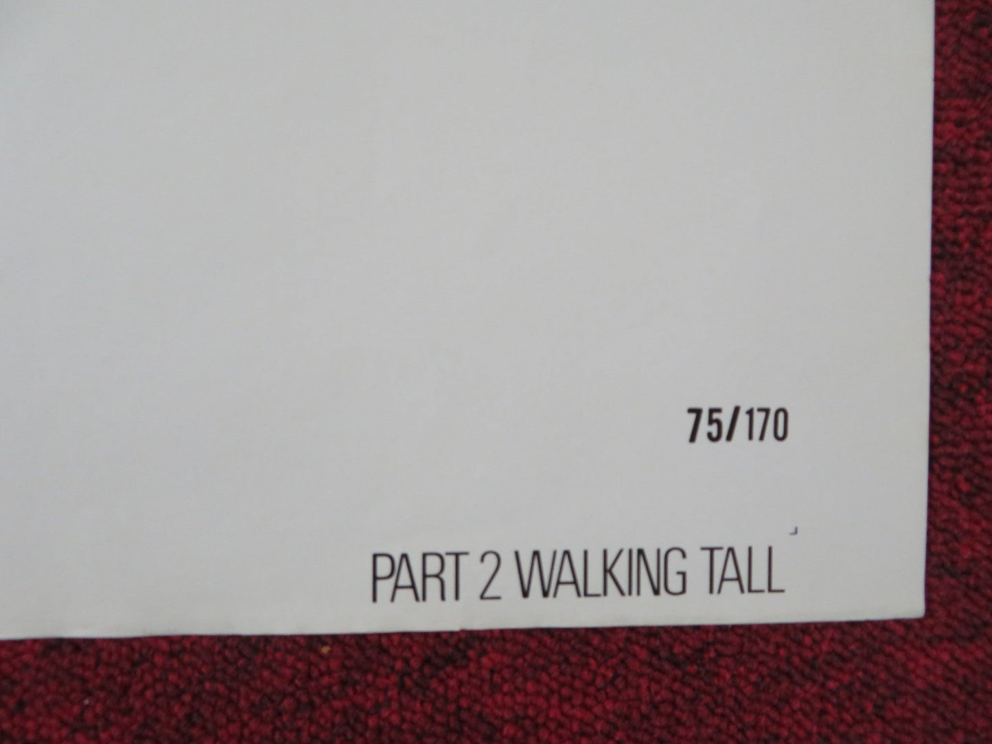 PART 2: WALKING TALL - B FOLDED US ONE SHEET POSTER BO SVENSON BRUCE GLOVER 1975 Rendezvous Cinema Movie posters