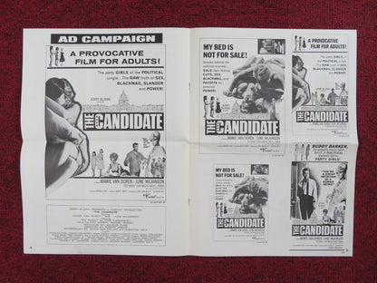 PARTY GIRLS FOR THE CANDIDATE UNCUT PRESS BOOK FOLDED MAMIE VAN DOREN 1964 Rendezvous Cinema Movie posters