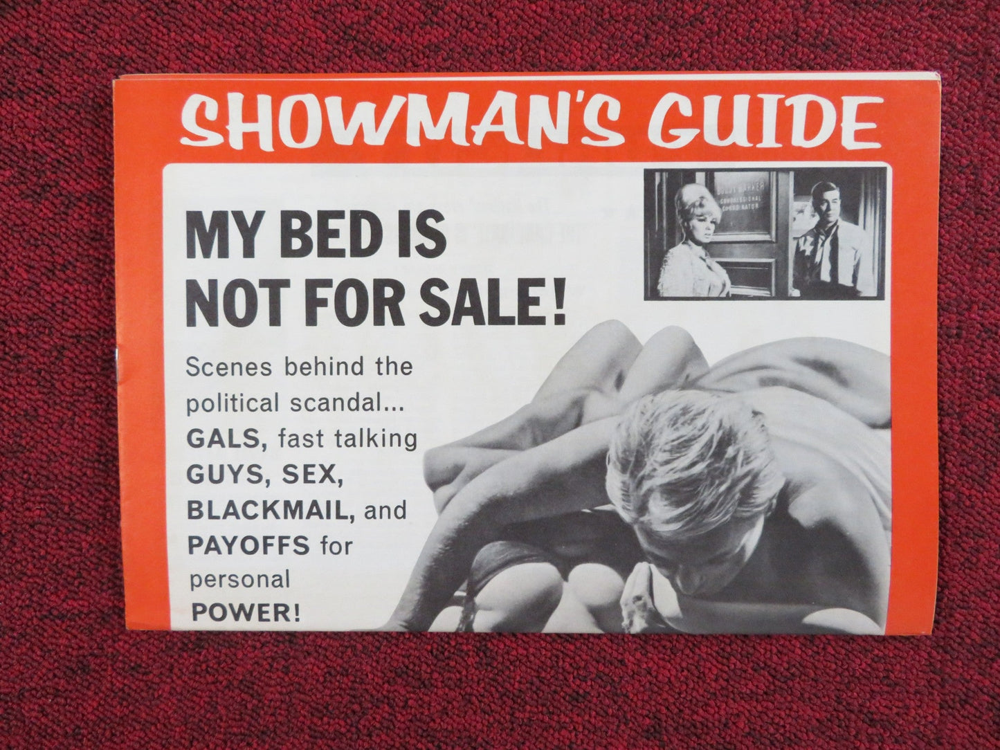 PARTY GIRLS FOR THE CANDIDATE UNCUT PRESS BOOK FOLDED MAMIE VAN DOREN 1964 Rendezvous Cinema Movie posters