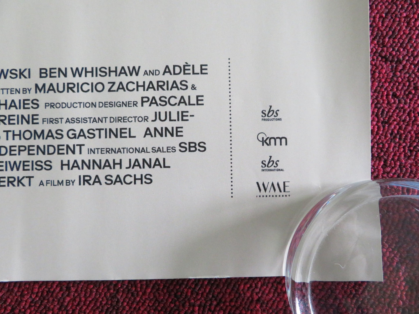 PASSAGES UK QUAD ROLLED POSTER FRANZ ROGOWSKI BEN WHISHAW 2023 Rendezvous Cinema Movie posters