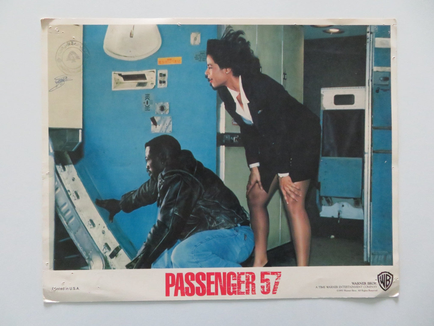 PASSENGER 57 - C US LOBBY CARD WESLEY SNIPES BRUCE PAYNE 1993 Rendezvous Cinema Movie posters