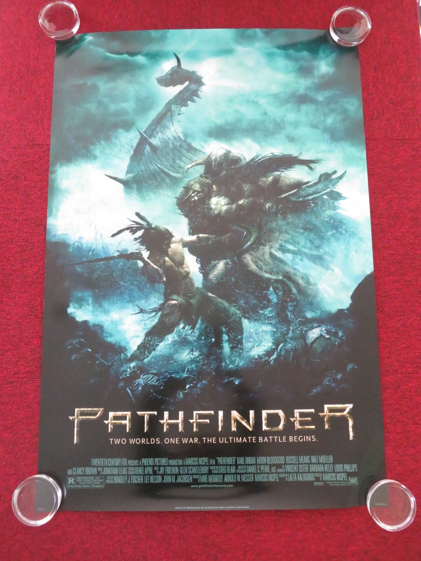 PATHFINDER - VERSION B US ONE SHEET ROLLED POSTER KARL URBAN MOON BLOODGOOD 2007 Movie posters