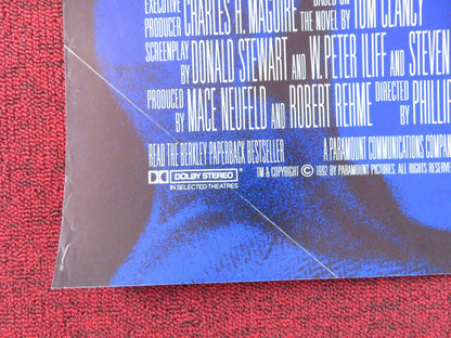 PATRIOT GAMES FOLDED US ONE SHEET POSTER HARRISON FORD SEAN BEAN 1992 Rendezvous Cinema Movie posters