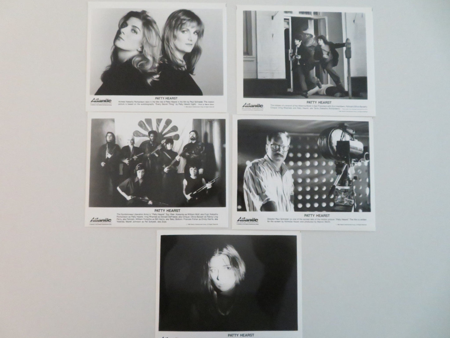 PATTY HEARST MOVIE STILL PHOTO LOT OF 5 NATASHA RICHARDSON WILLIAM FORSYTHE 1988 Movie posters