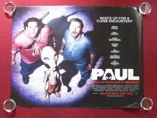 PAUL UK QUAD ROLLED POSTER SIMON PEGG NICK FROST 2011 Rendezvous Cinema Movie posters