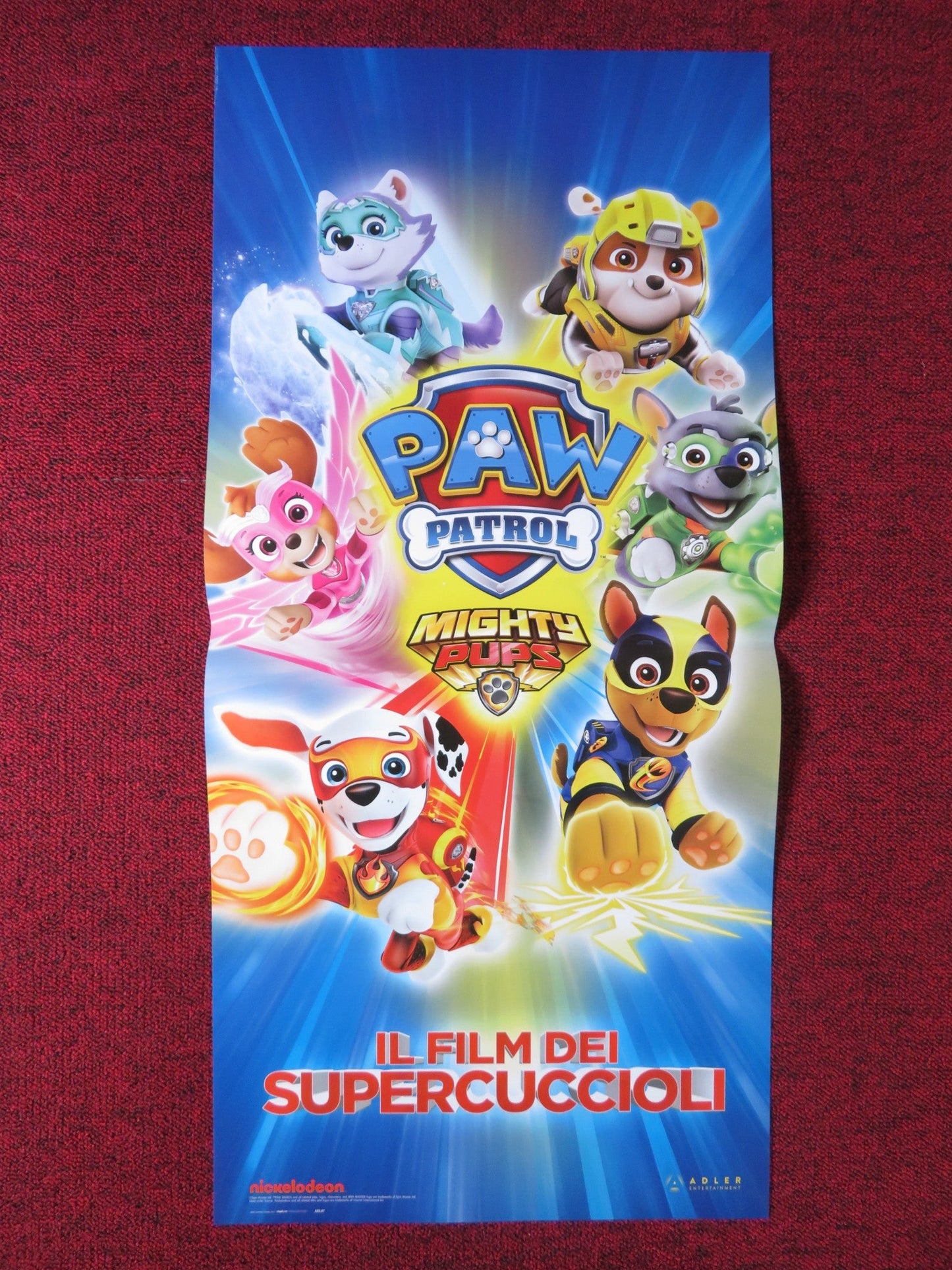 PAW PATROL: READY, RACE, RESCUE! ITALIAN LOCANDINA POSTER JULIUS CHO 2019 Rendezvous Cinema Movie posters